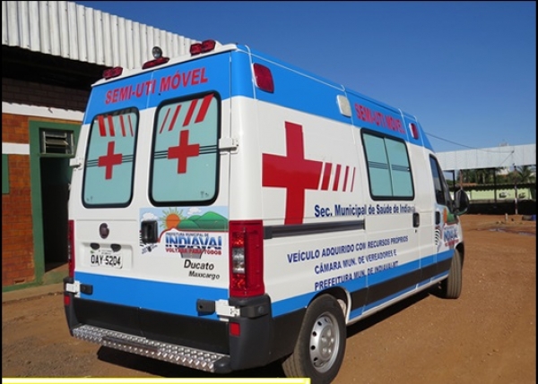 Câmara Municipal e Prefeitura de Indiavaí adquirem ambulância Semi-UTI